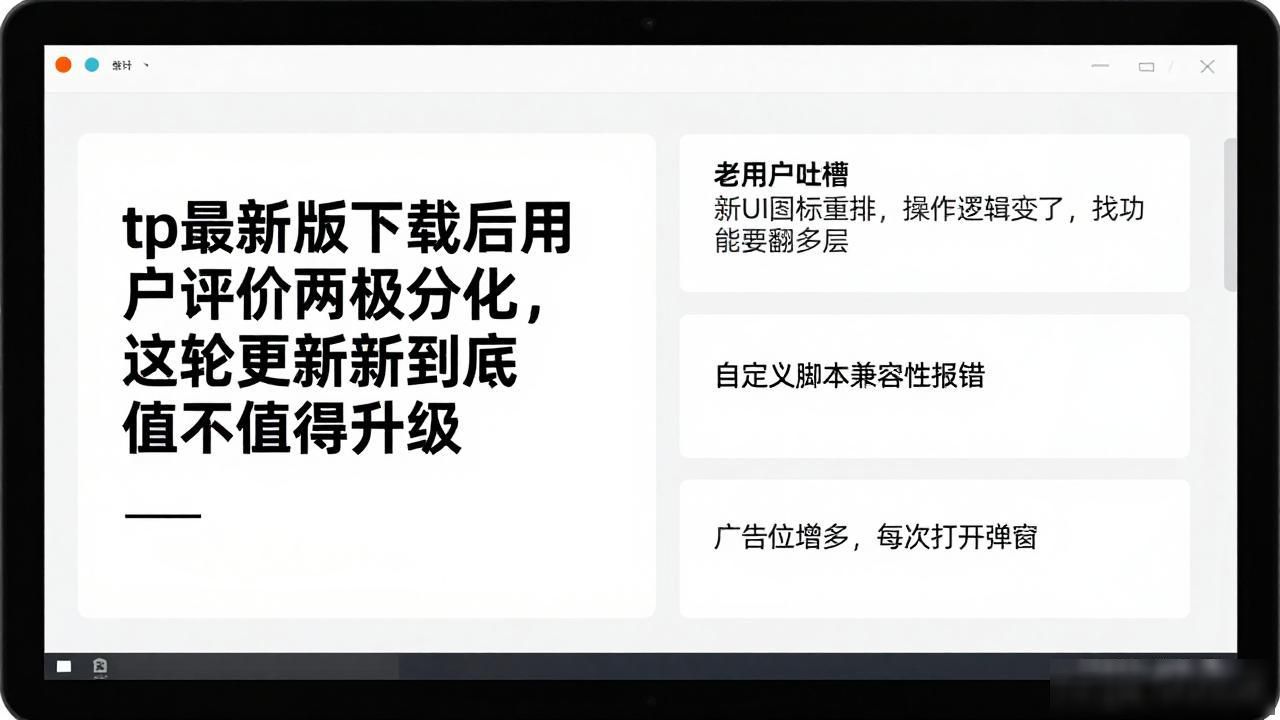 tp最新版更新评价_tp新版本性能提升反馈_tp最新版下载的用户评价，看看大家如何看待这一更新。