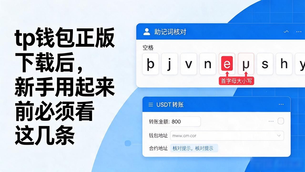 从下载到使用：tp钱包官网正版下载后的必知事项_TP钱包新手避坑指南_助记词安全存储方法