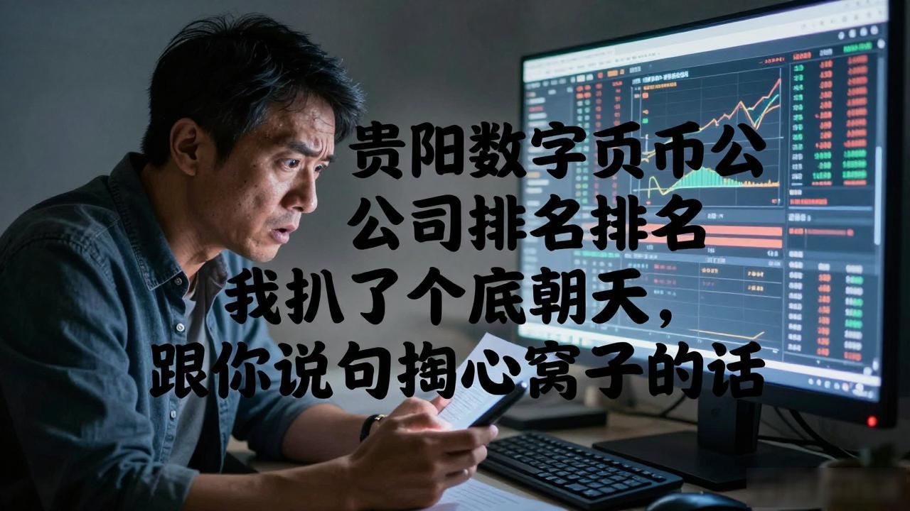 贵阳数字货币公司排名我扒了个底朝天，跟你说句掏心窝子的话