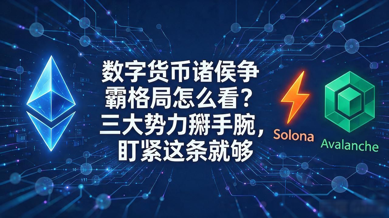 数字货币诸侯争霸格局怎么看？三大势力掰手腕，盯紧这条就够