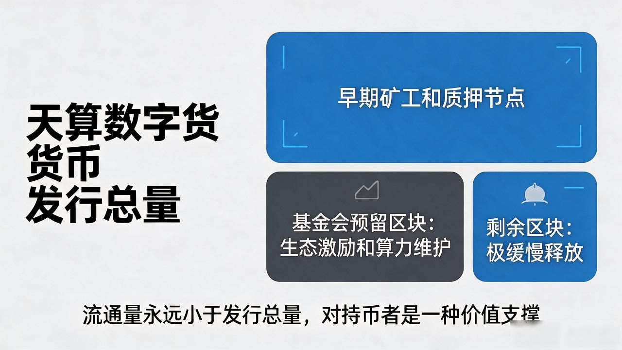 天算数字货币发行总量上限_天算数字货币发行总量_天算通缩机制与区块奖励递减