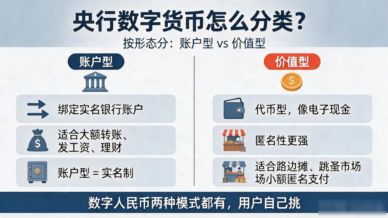 数字人民币双层架构单层架构_央行数字货币类型用途划分_央行数字货币怎么分类