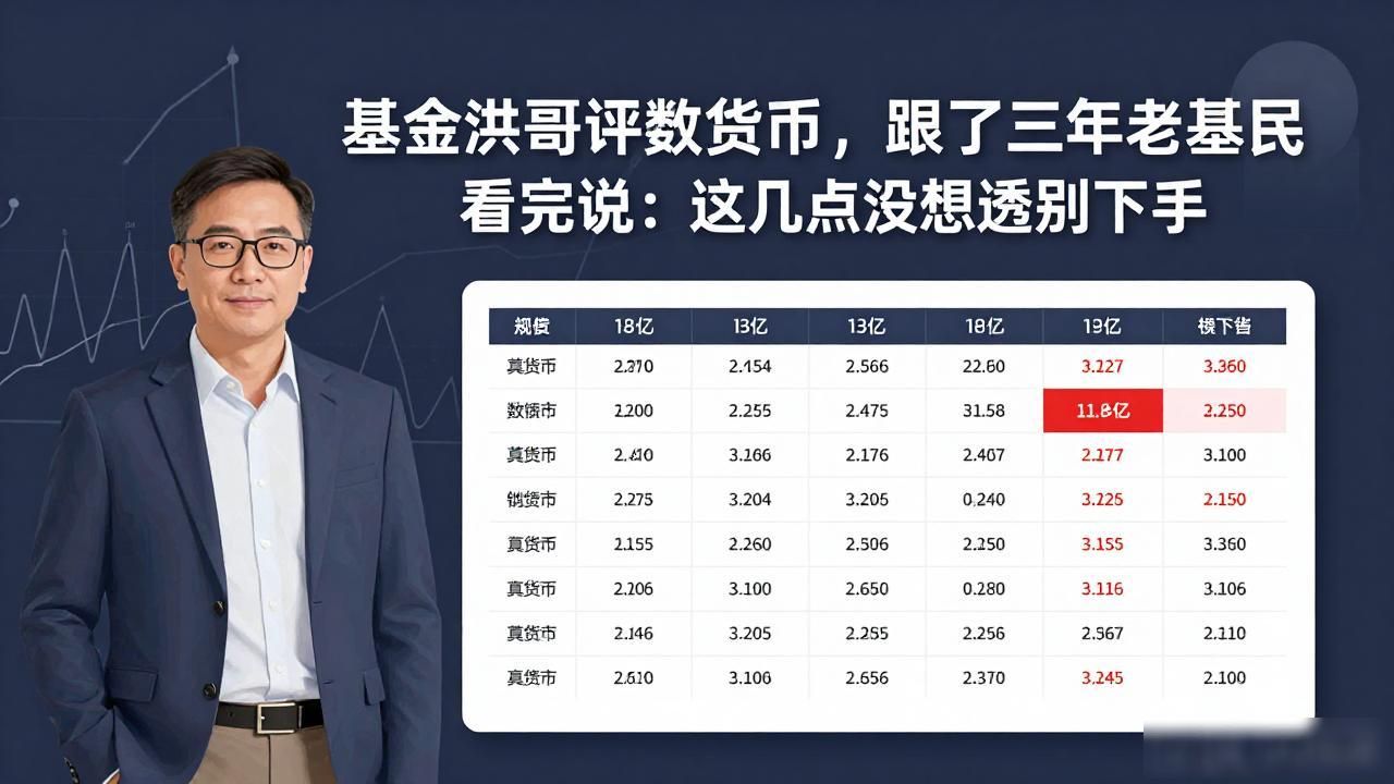 基金洪哥评数字货币，跟了三年老基民看完说：这几点没想透别下手