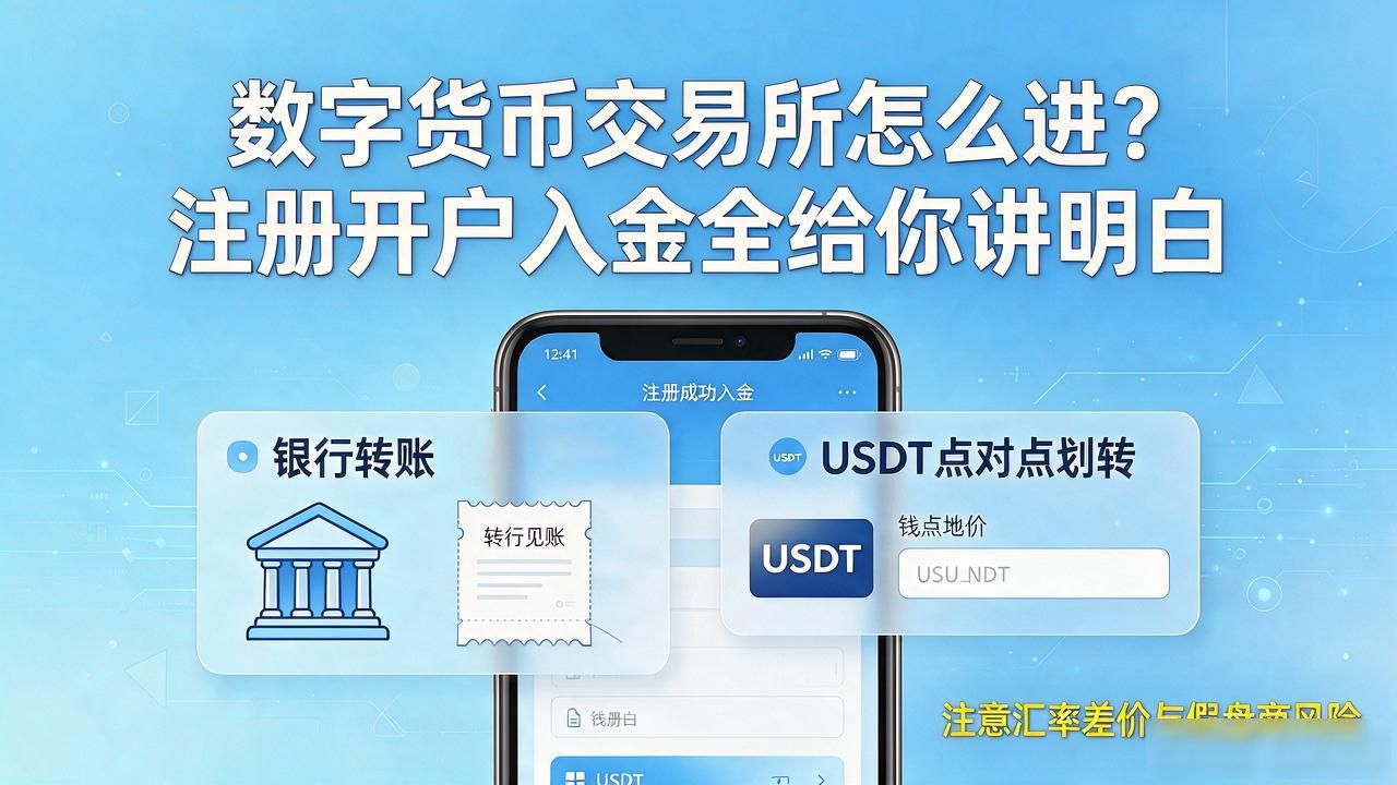 数字货币交易所新手注册KYC验证全流程_数字货币交易所怎么进_法币OTC入金USDT安全指南