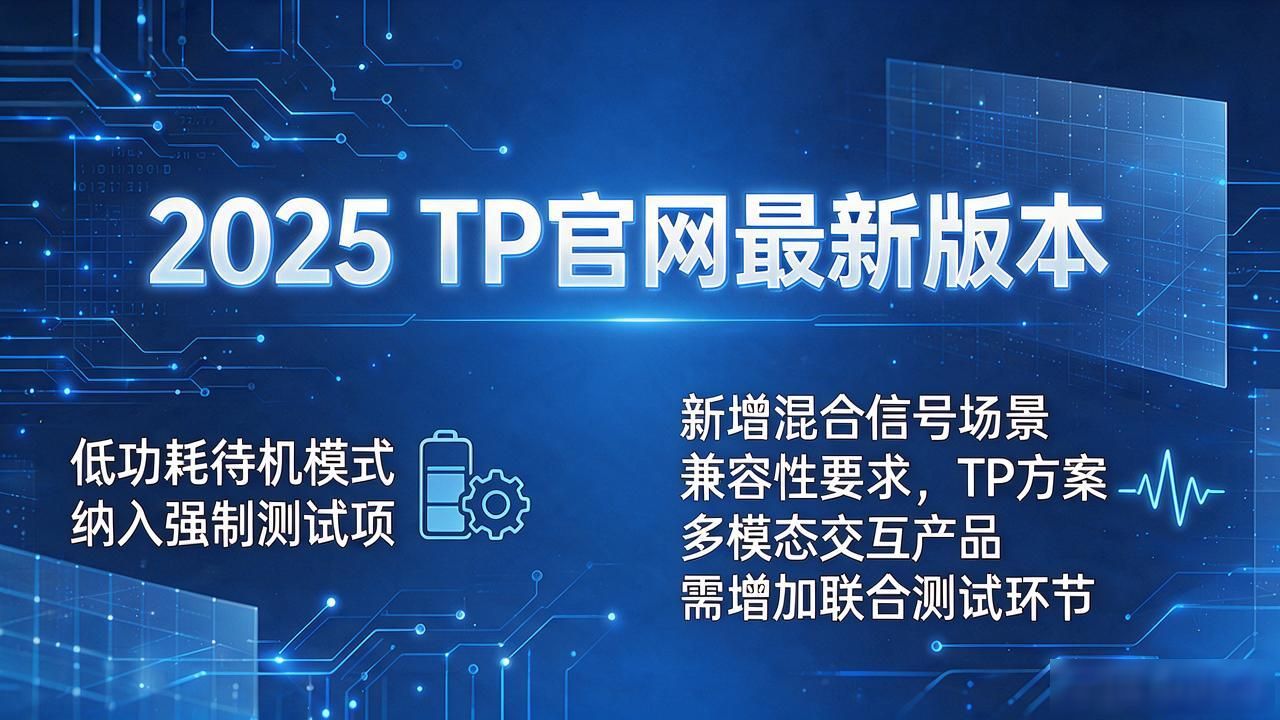 2025 TP官网最新版本的行业标准与发展方向_2025年TP官网版本更新_测试参数体系重构影响