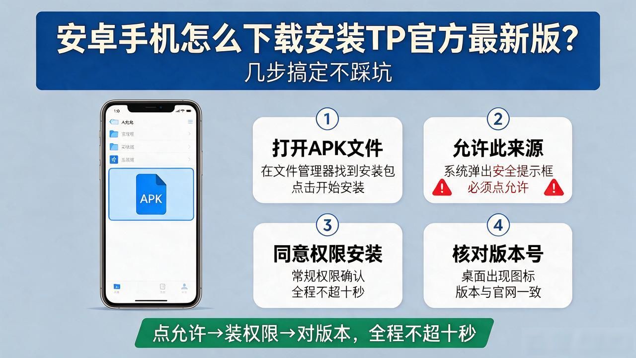 安卓安装TP应用_如何在安卓设备上顺利下载并安装tp官方最新版本应用?_官网下载TP APK