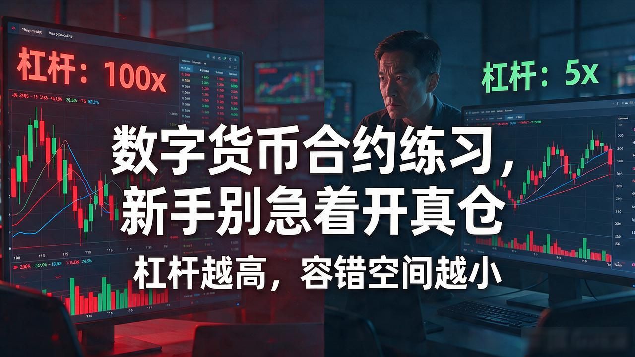数字货币合约练习，新手别急着开真仓