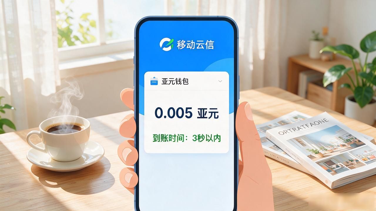 移动云信亚元数字货币_厘级结算小额支付_移动云信亚元数字货币