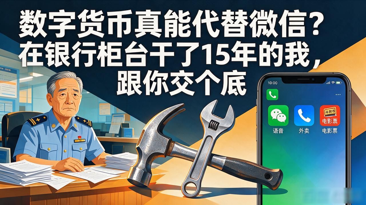 数字货币真能代替微信？在银行柜台干了15年的我，跟你交个底