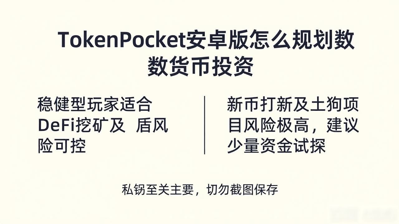 如何通过tokenpocket钱包安卓版规划你的数字货币投资策略？_TokenPocket钱包安卓版投资策略_TokenPocket链上交互活动风险