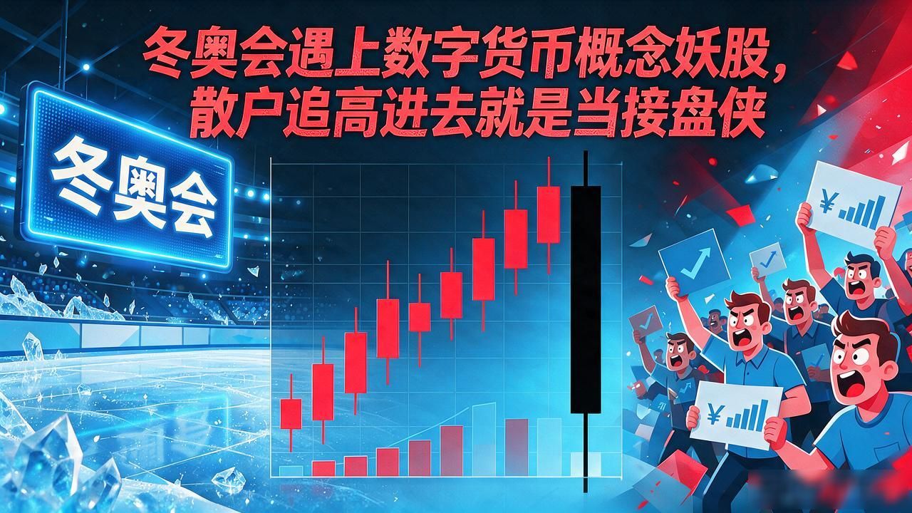 冬奥会遇上数字货币概念妖股，散户追高进去就是当接盘侠