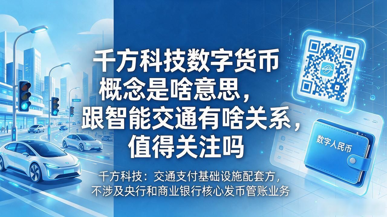 千方科技数字货币概念是啥意思，跟智能交通有啥关系，值得关注吗